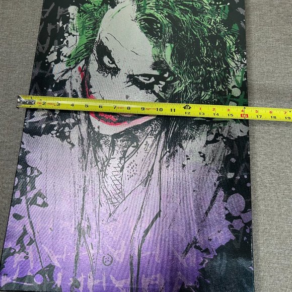 DC Comics Heath Ledger Joker Dark Knight Rises Wall Art Decor 24" x 16" - Picture 9 of 12